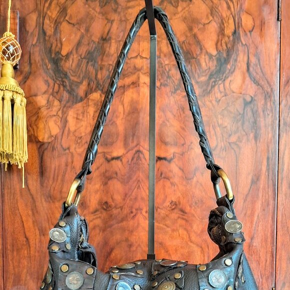 Caterina Lucci Vintage brown leather bag - Picture 2 of 14